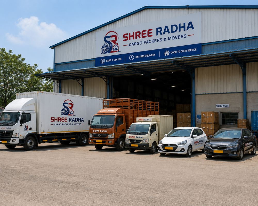Organised warehouse storage racks
